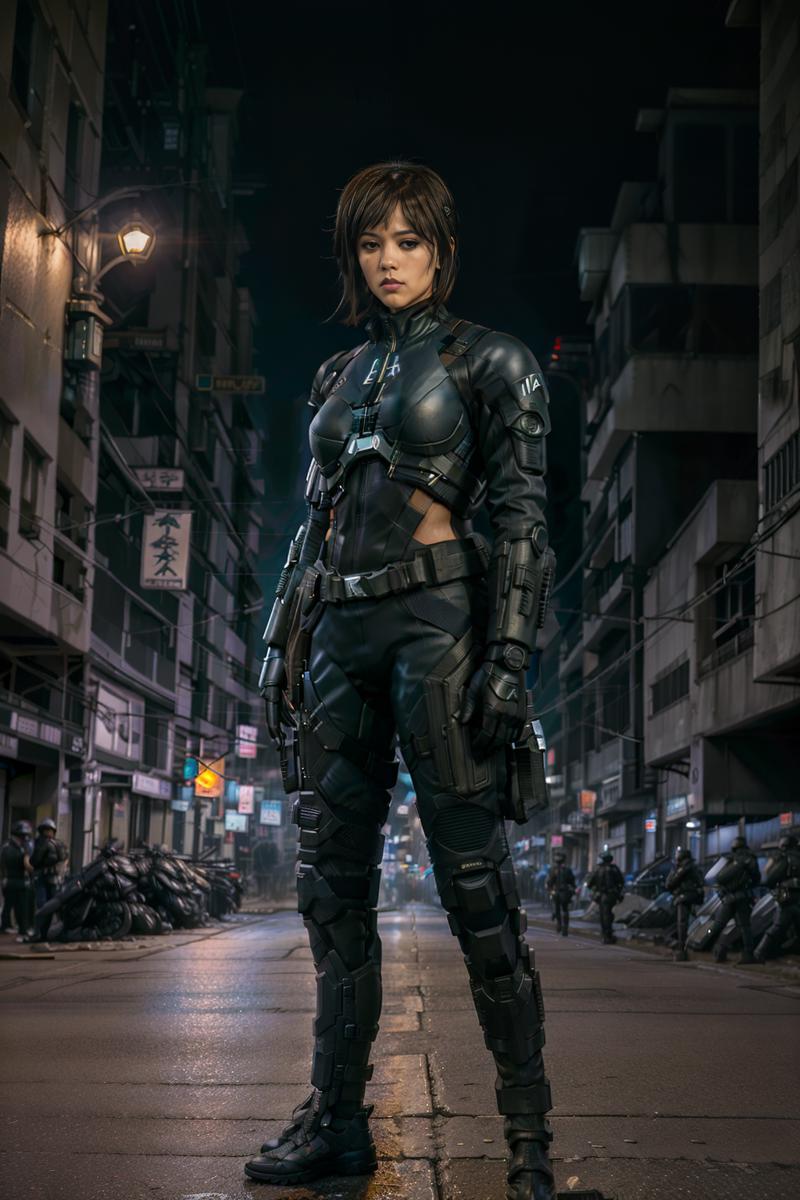 02491-2698369259-JennaO as Motoko Kusanagi, arms crossed, wearing full tactical combat suit, full tactical gear loadout, obvious cybernetics, nig.png